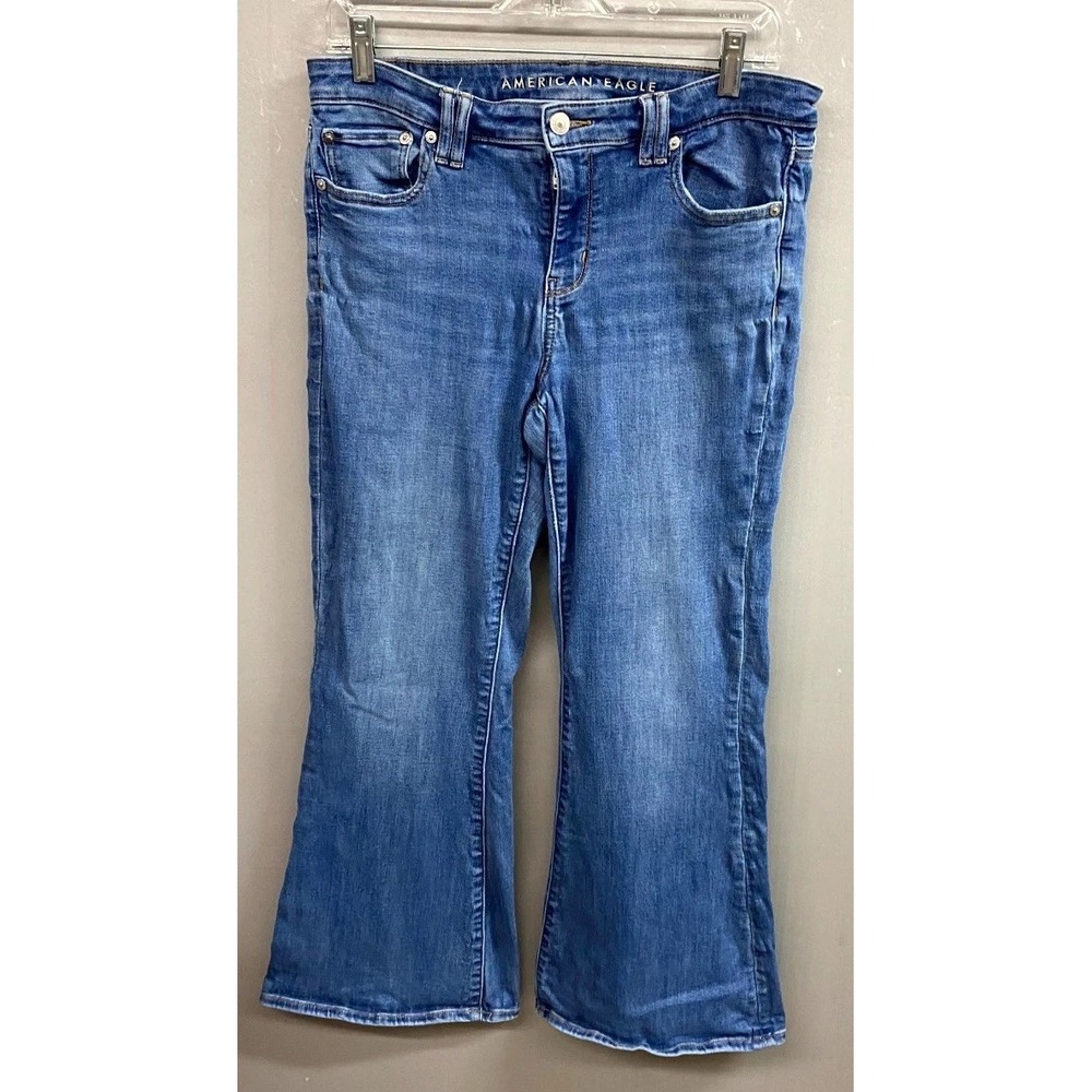 American Eagle Outfitters Next Level Stretch Jeans Womens 10 Short Bootcut Leg